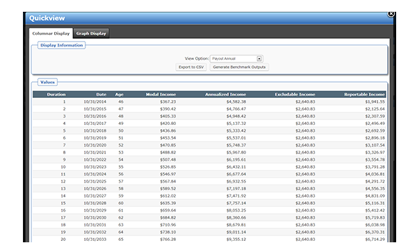 ForeSight Illustration software support all annuity and retirement illustration needs