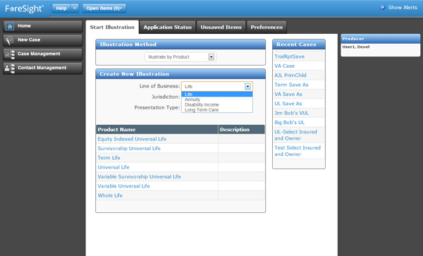 ForeSight Illustration software support all life insurance illustration needs