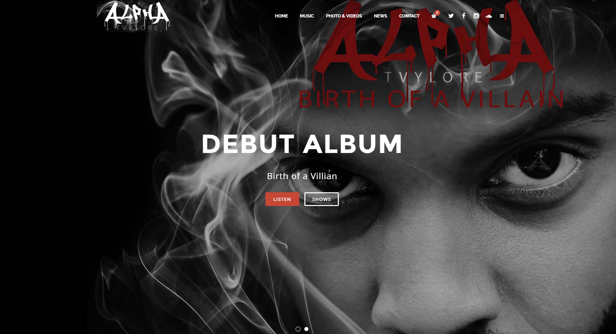Alpha Tvylore website design and development home page