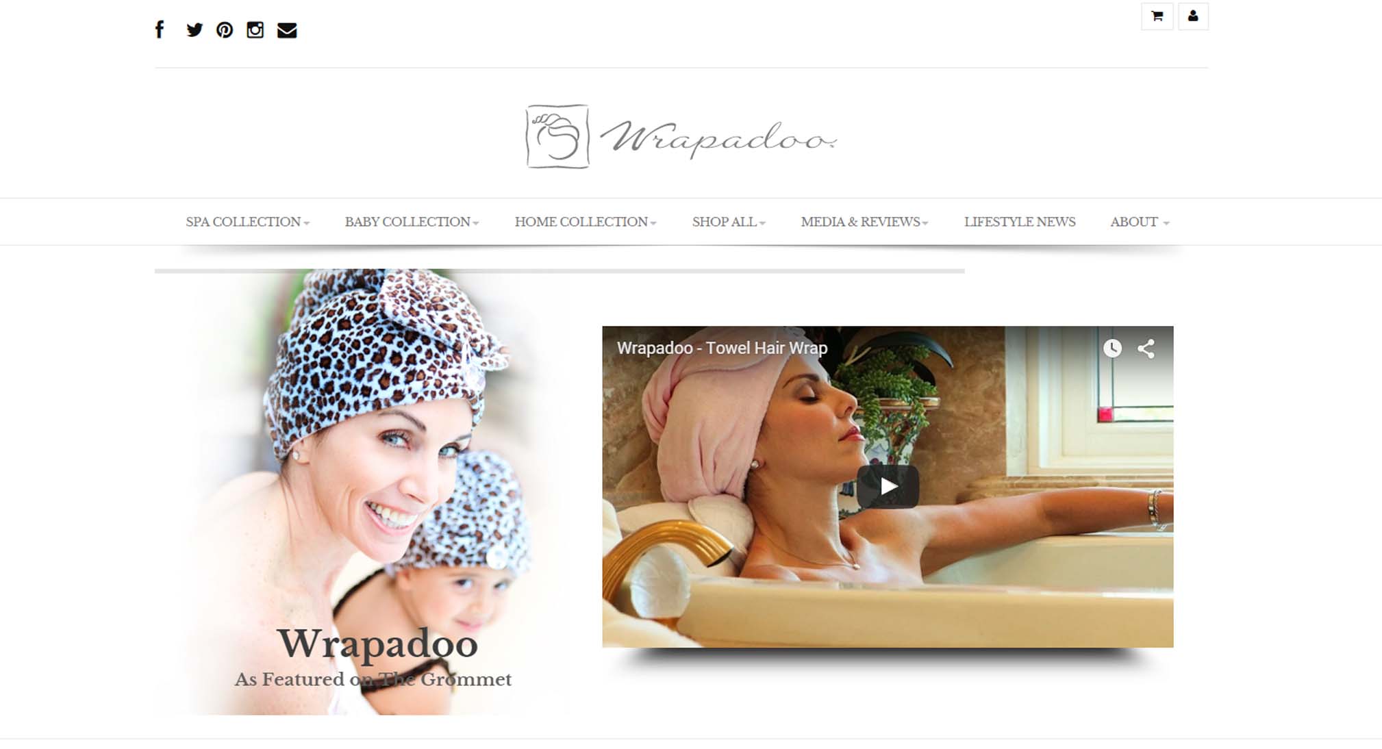 Wrapadoo eCommerce website design and development home page