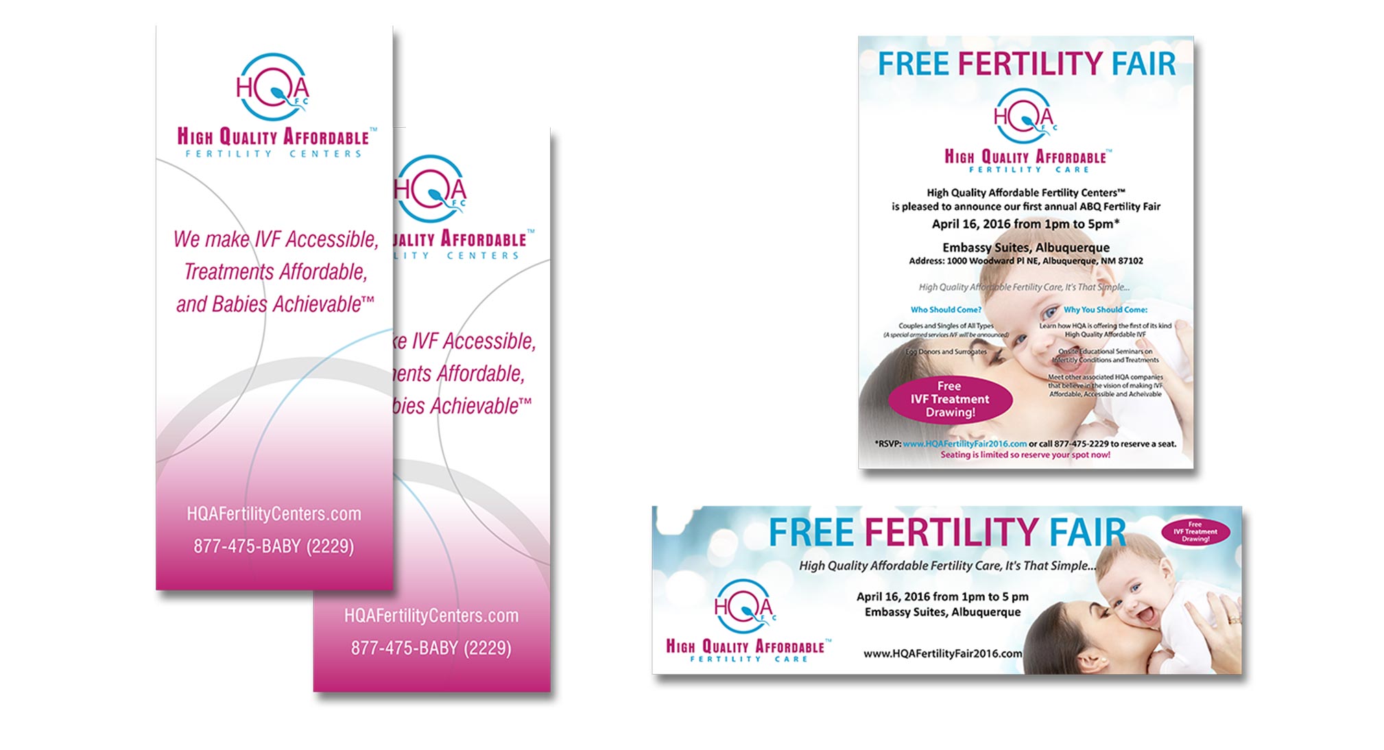HQA Fertility Centers corporate stationary