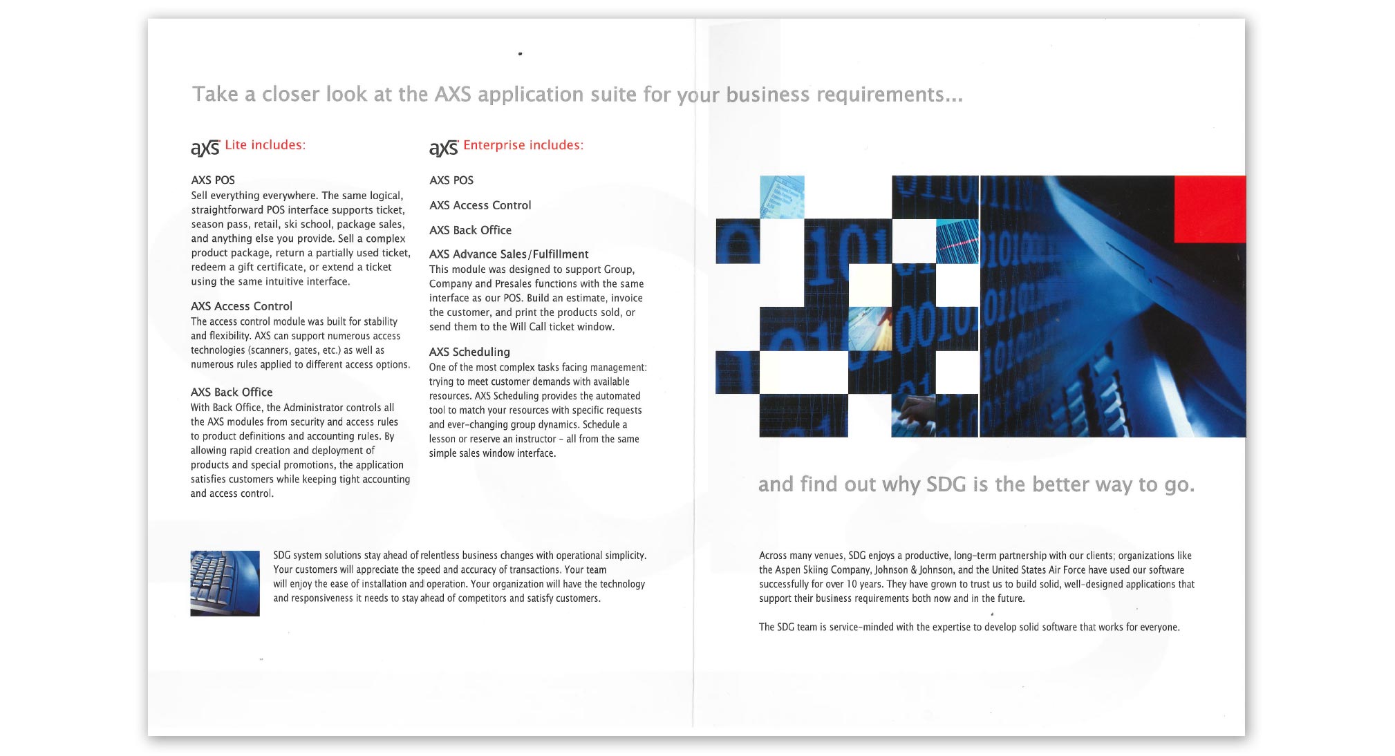 Systems Design Group Brochure - Inside