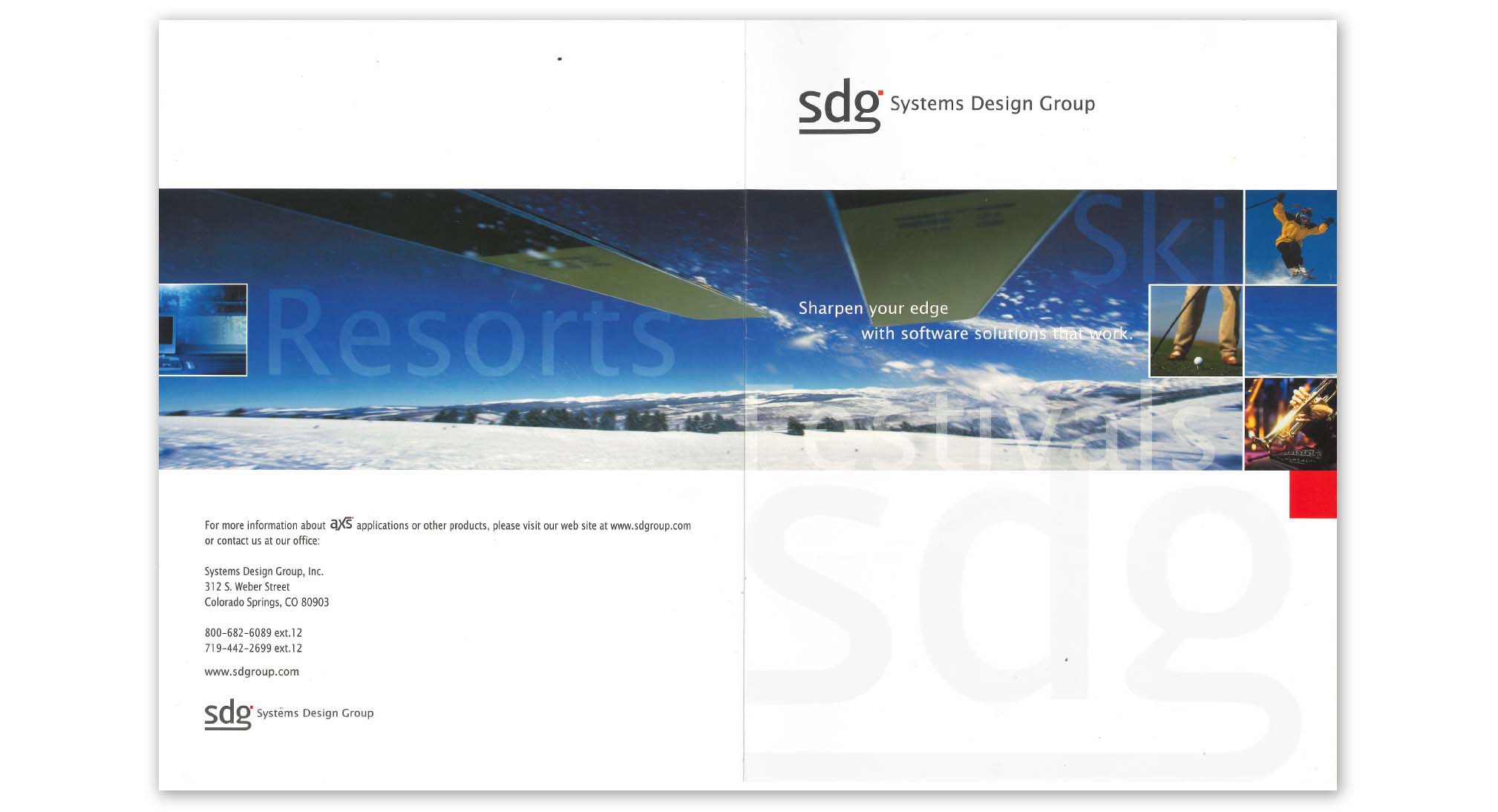 Systems Design Group Brochure - Cover/Back